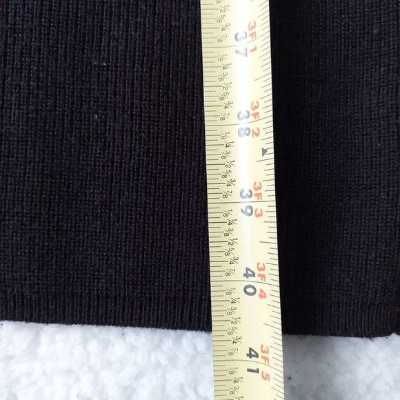 Calvin Klein Mock Neck Color Block Black and Pink Sweater Dress Women's Size M - Picture 10 of 13